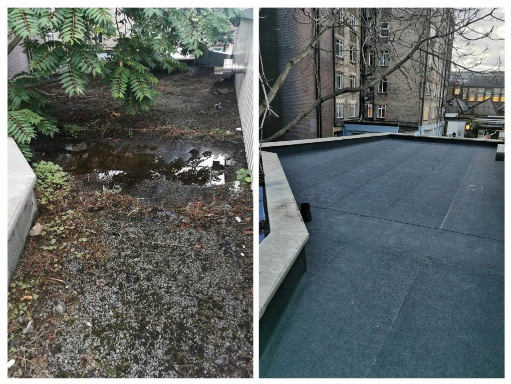 Roofing project by First Class Roofing